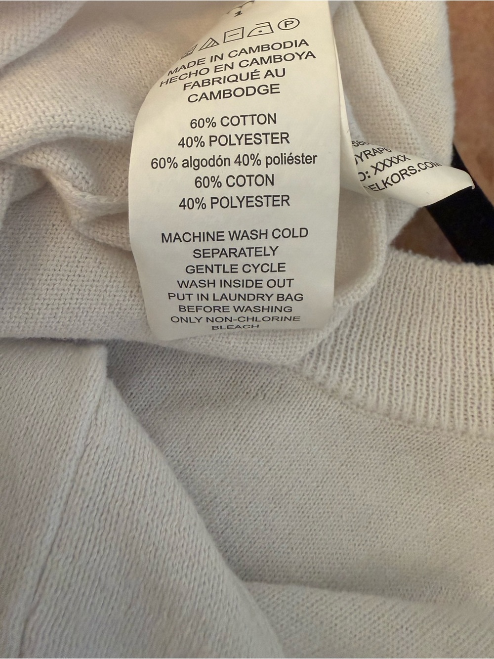 Michael Kors White Short-Sleeve Boxy Top Casual Summer - Picture 5 of 7